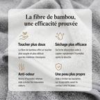 Drap de bain en fibre de bambou
