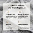 Serviette visage en fibre de bambou